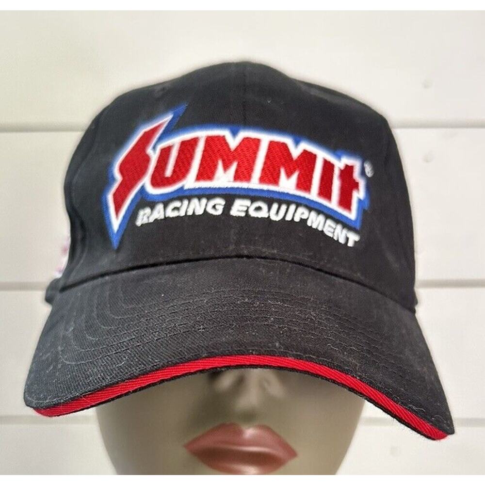 Summit Racing Equipment 40 Years Adjustable Black Baseball Cap Hat